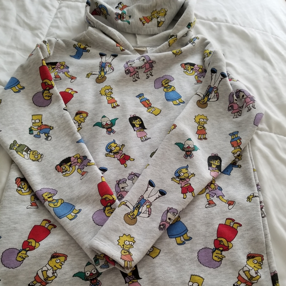 Zara brand Simpson's hooded dress size 11-12